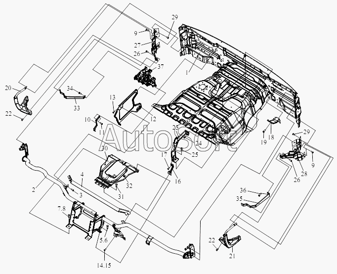 CA-3252 (P2K2T1A): Компоненты щитка приборов (II)