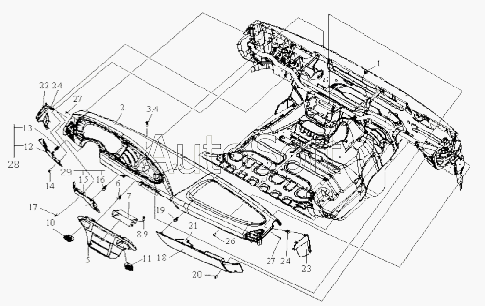 CA-3252 (P2K2T1A): Компоненты щитка приборов (III)