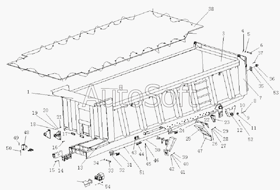 CA-3252 (P2K2T1A): Кузов в сборе