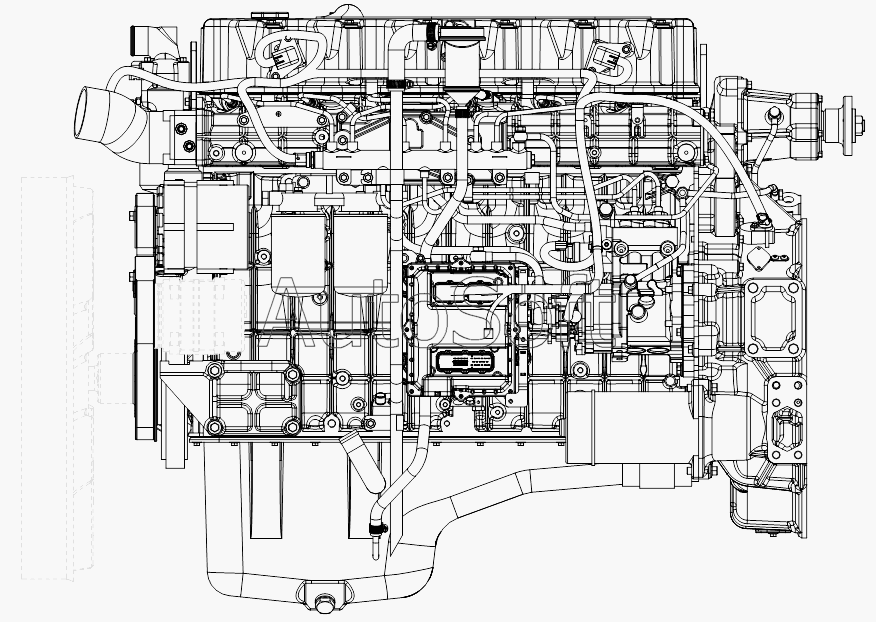 CA-3252 (P2K2T1A): Двигатель (левый Рис.)