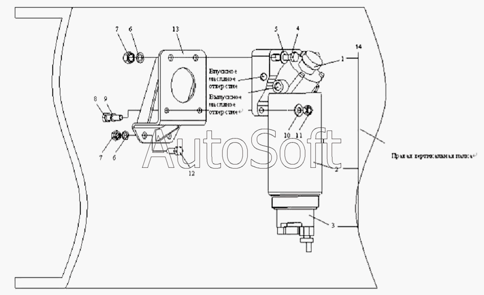CA-3252 (P2K2T1A): Топливный фильтр грубой очистки