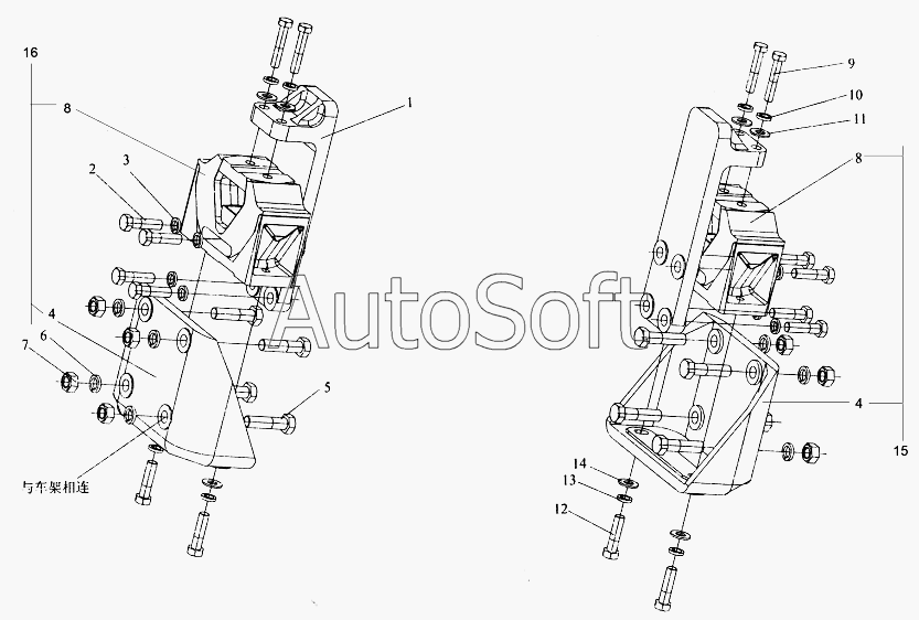 CA-3252 (P2K2T1A): Присоединение с рамой