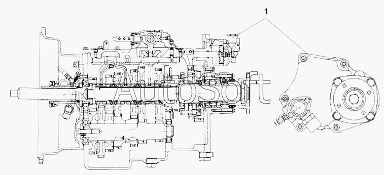 CA-3252 (P2K2T1A): Коробка передач