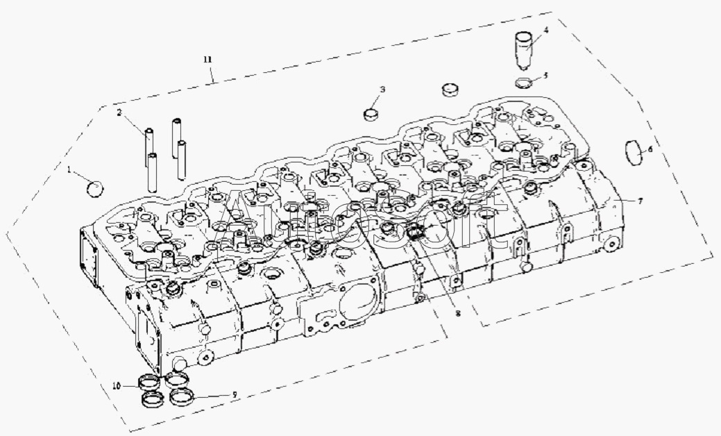 CA-3252 (P2K2T1A): Головка цилиндров в сборе