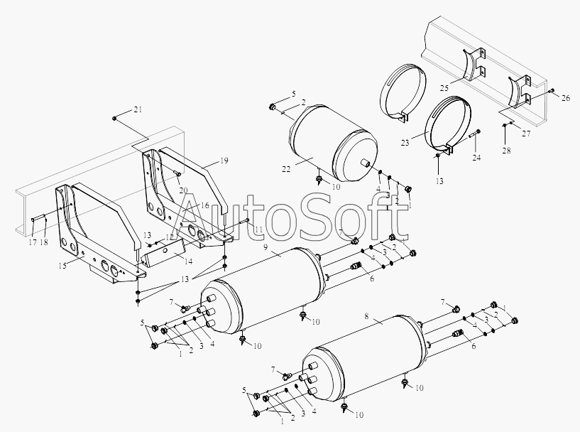 CA-3252 (P2K2T1A): Воздушный резервуар