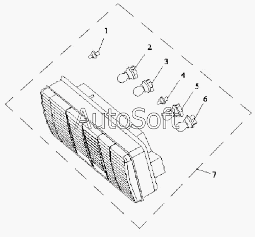 CA-3252 (P2K2T1A): Комбинированные задние лампы