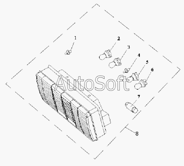 CA-3252 (P2K2T1A): Комбинированные задние лампы