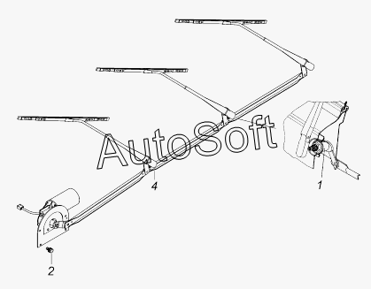 Схема дворников камаз 65115