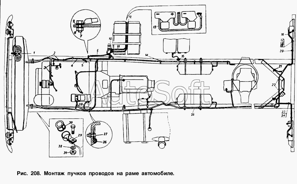 Схема электропроводки на камаз 54115 Схема электропроводки на камаз 54115