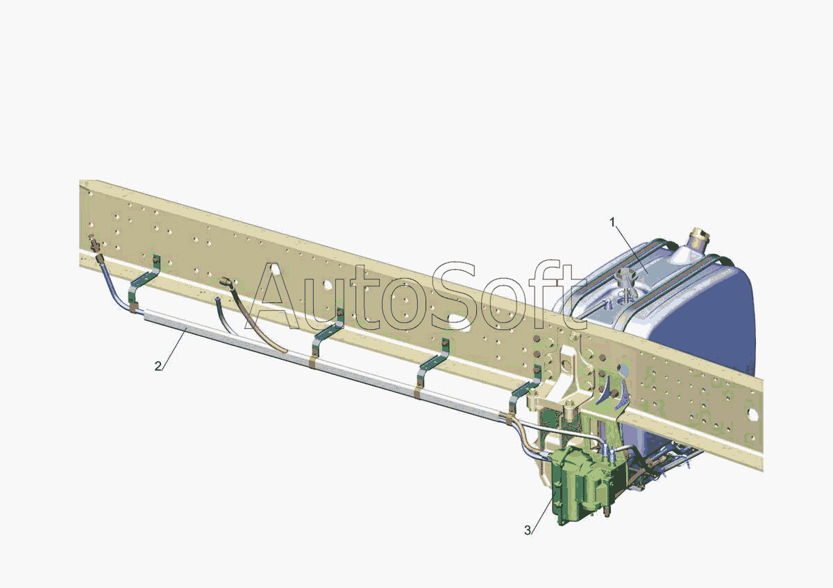 МАЗ-5440E9: Установка системы подавления токсичных веществ 544019-1400001