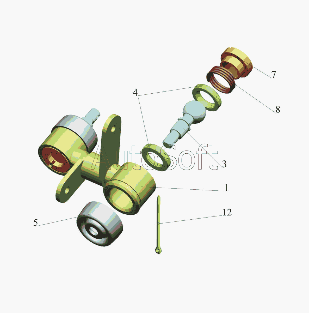 МАЗ-5440E9: Хвостовик	544019-1703447
