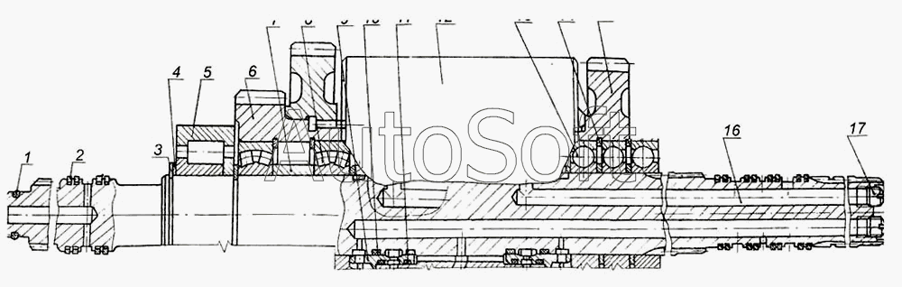 МоАЗ-7505: Вал первичный 7405-1701025