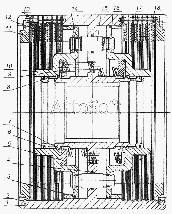 МоАЗ-7505: Фрикцион малый 7505-1711010
