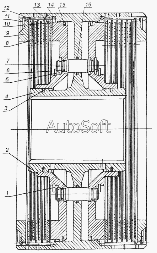 МоАЗ-7505: Фрикцион большой 7505-1711070