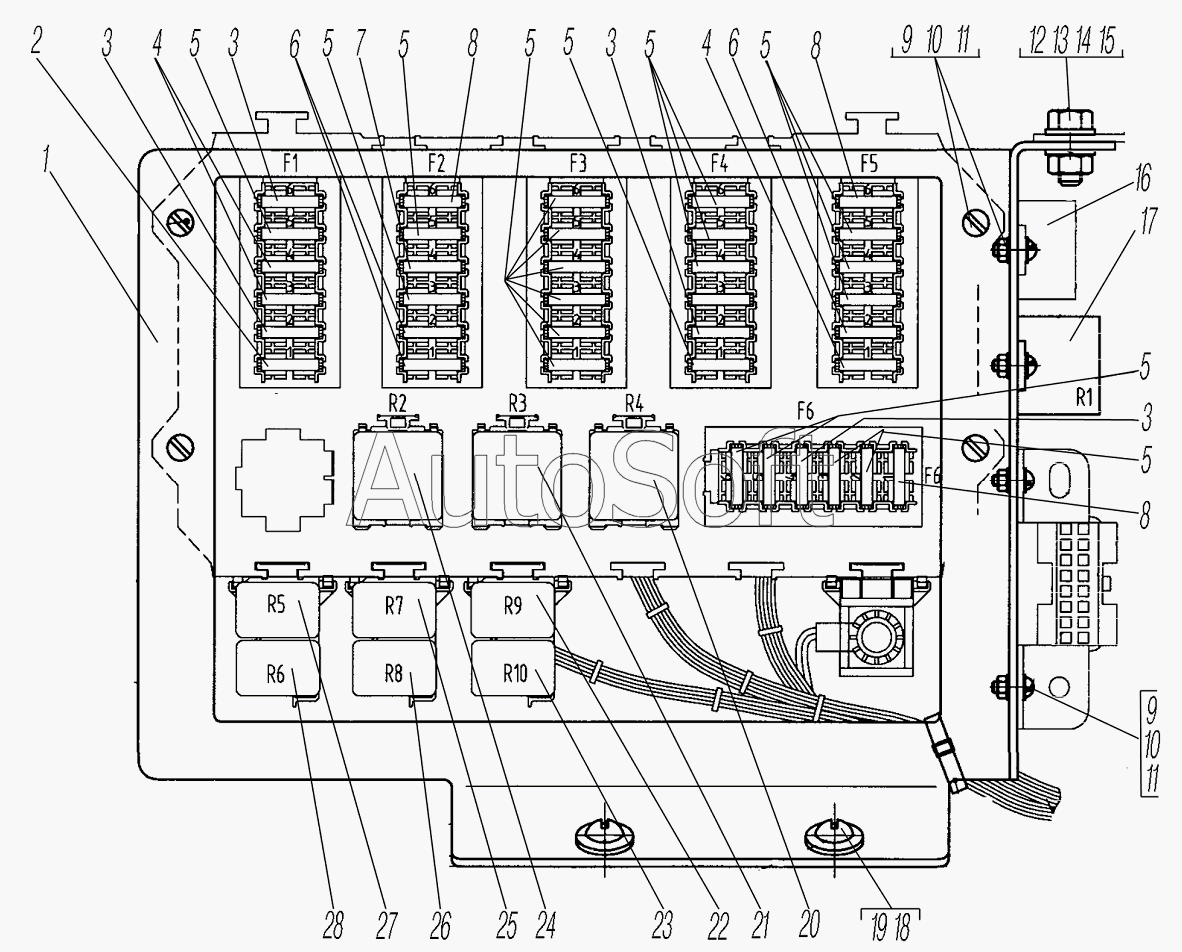 УРАЛ-4320-1151-59: Коммутационный блок