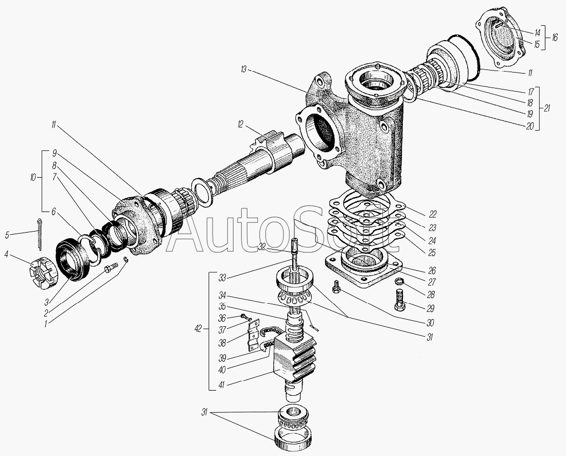 УРАЛ-4320-1151-59: Механизм рулевой