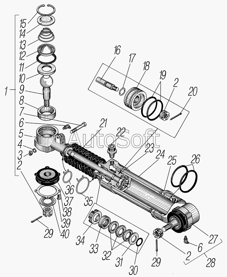 УРАЛ-4320-1151-59: Усилительный механизм
