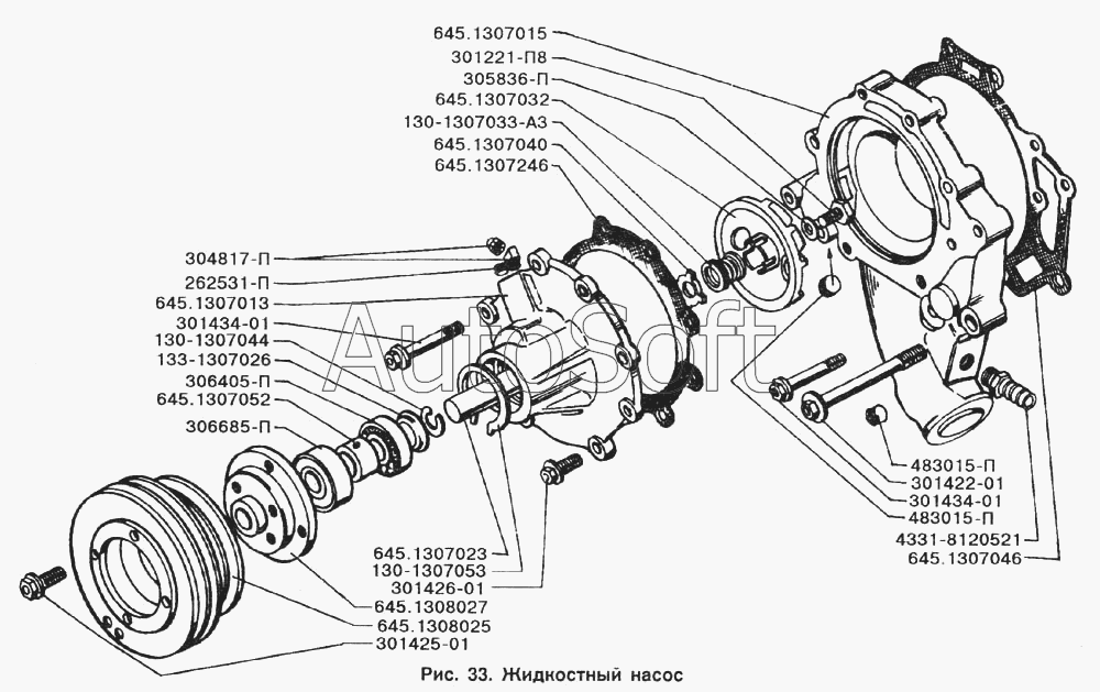 ЗИЛ-433100: Жидкостный насос