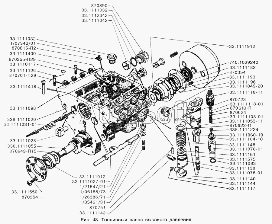 ЗИЛ-433100: Топливный насос высокого давления