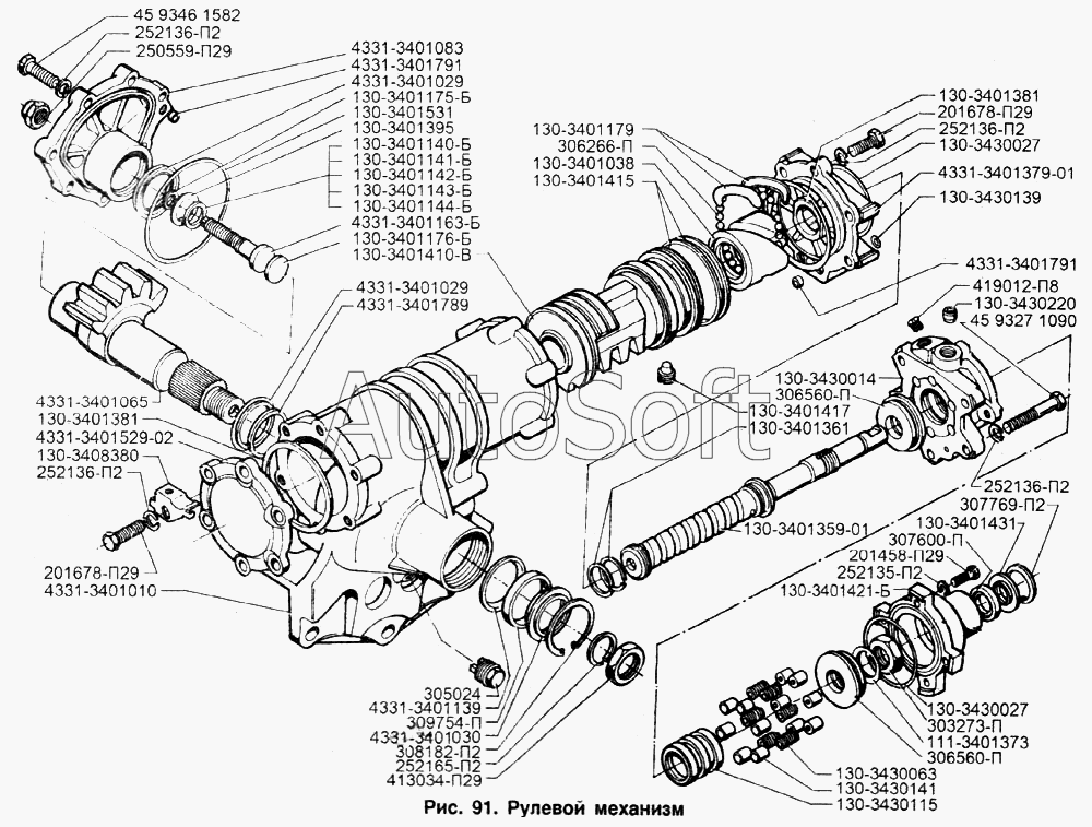 ЗИЛ-433100: Рулевой механизм