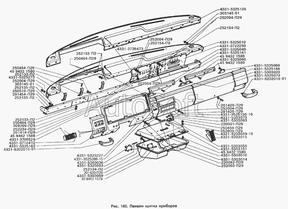 ЗИЛ-433100: Панели щитка приборов