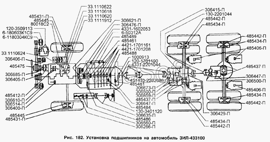 ЗИЛ-433100: Установка подшипников на автомобиль ЗИЛ-433100